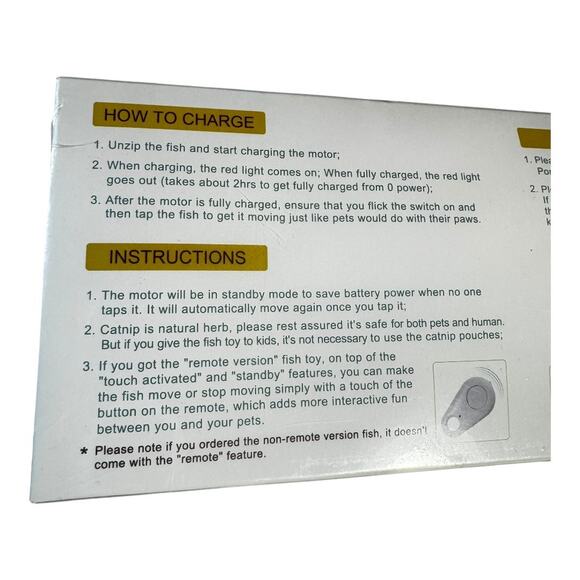 Floppy Fish Interactive Cat Toy with Catnip 2022 - Picture 2 of 3